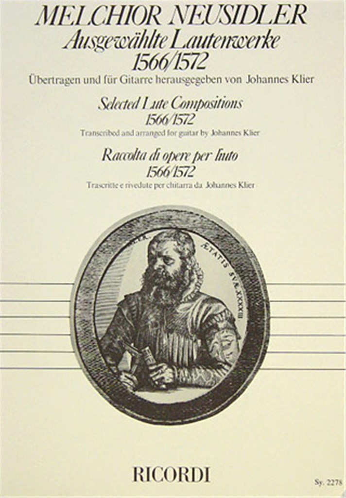 Ausgewählte Lautenwerke (1566-1572), bearb Gitarre